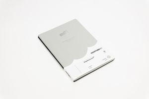 Product photo »Jottbook Double A5 Light Grey Elbphilharmonie«