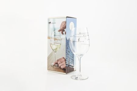 Product photo »Elbphilharmonie Wine Glass »Glass of Music««